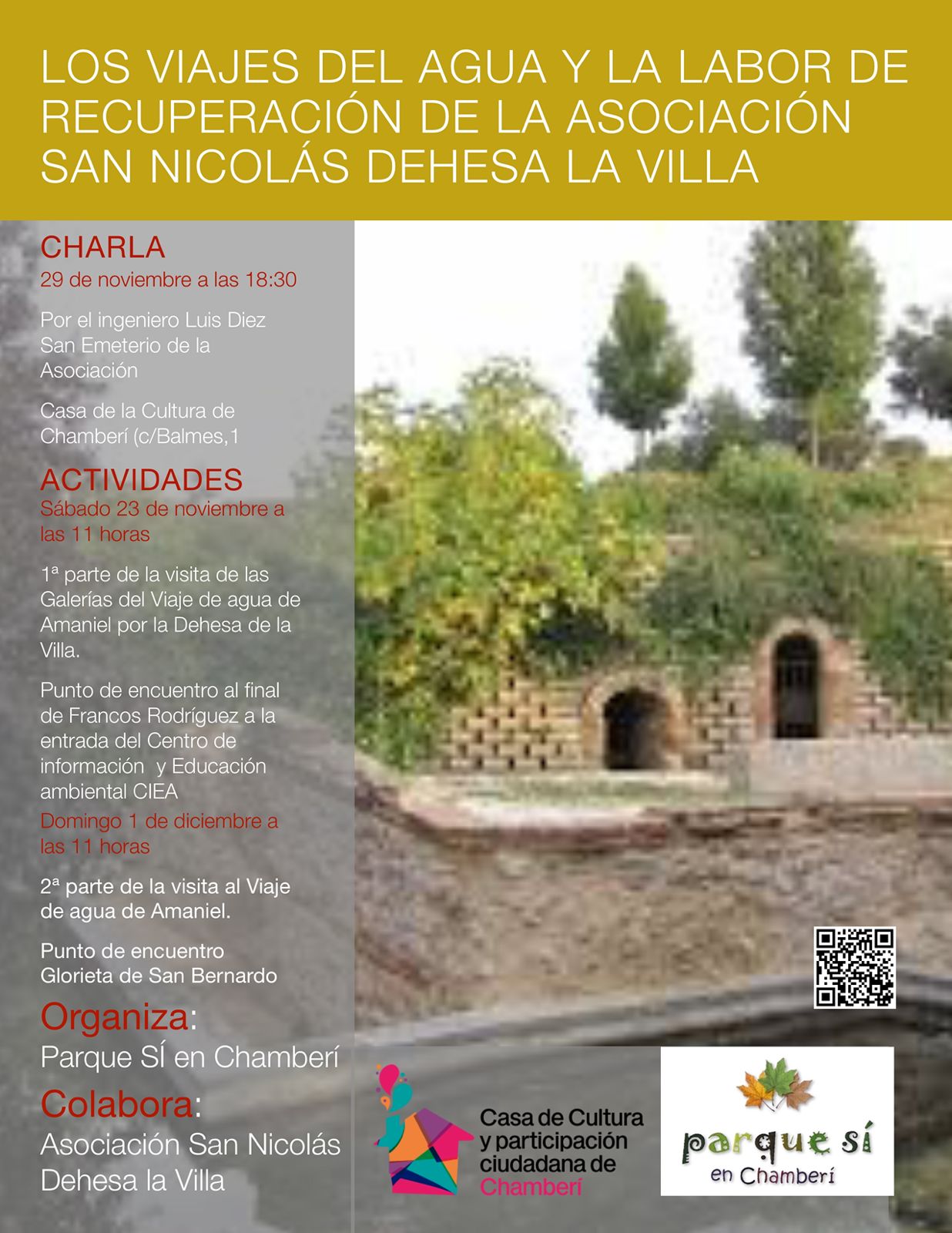 LOS VIAJES DEL AGUA Y LA LABOR DE RECUPERACIÓN DE LA ASOCIACIÓN SAN NICOLÁS DEHESA LA VILLA