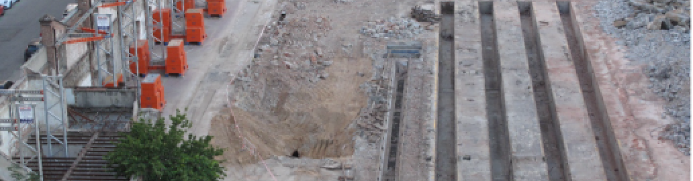 Cocheras de Cuatro Caminos derribadas