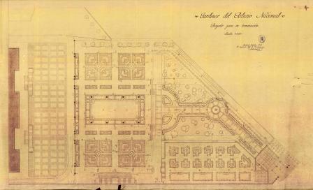 Proyecto de terminación de las obras de los jardines de Sabatini, 1945. AVM 36-89-6